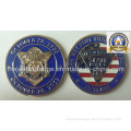 3D State Nickel Plating & Soft Enamel Police Pin (MJ-COINS-003)